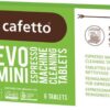Cafetto Biologische Tevo Mini Espressomachine Cleaning tablets - Geschikt voor koffiemachine met bonen