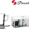 Carre - 6 Mini Espresso kopjes vierkant 72ml + 6 Schoteltjes - Set van 6