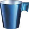 Espresso kopjes/bekers donkerblauw 80 ml - Koffiekopjes van keramiek
