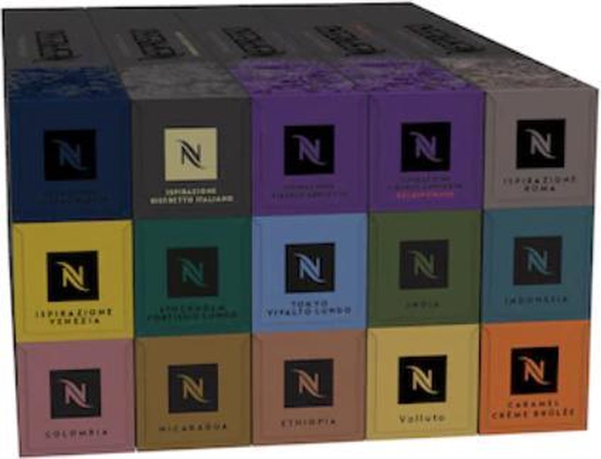 Nespresso Ontdekkings pakket - Koffie cups 150 capsules Nespresso Ontdekkings pakket - Koffie cups 150 capsules