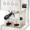 Solis Barista Gran Gusto 1014 Espressomachine - Piston Koffiemachine met Bonen - RVS