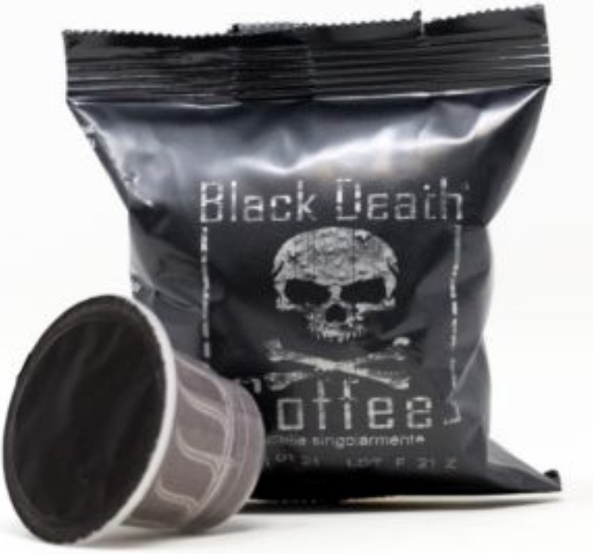 Het Koffiepaleis Black Death Koffie Cups - nespresso compatible - De sterkste koffie ter wereld Het Koffiepaleis Black Death Koffie Cups - nespresso compatible - De sterkste koffie ter wereld