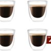 Premium Dubbelwandige Espresso Glaasjes - 70 ML - Set Van 4 Handgeblazen Espressoglazen - Espresso kopjes