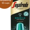 Segafredo - Koffiecups Brasile 100% Arabica - 10 Cups - Sterkte 5/10 - Cups voor Nespresso apparaat - Smaak: Honing en bloemig