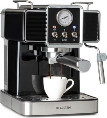 Klarstein Gusto Classico Espressomaker - Volautomatische espressomachine 1350W - 20 Bar - 1,5L