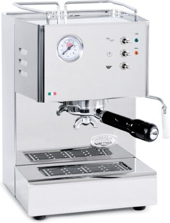 Quickmill 3004 Cassiopea espressomachine met piston en dubbel thermoblock (snel opschuimen voor cappuccino) en Koepoort Koffie baristapakket