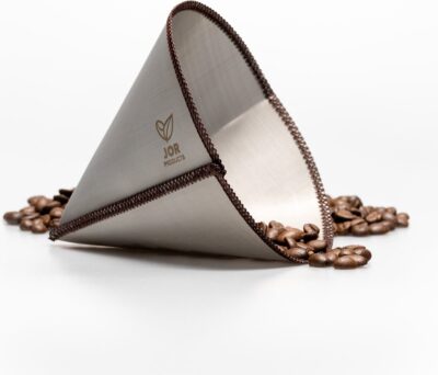 JOR Products® Koffiezetapparaat - Koffiefilterhouder - RVS Gaas - Koffiefilter - Duurzaam - 6-8-10 kops Chemex - Hario