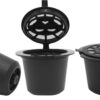 Marinjoc - Hervulbare Koffiecups - Herbruikbare Koffiecups - Herbruikbare Nespresso Cups - Hervulbare Koffiecups - Herbruikbare Koffiecups Nespresso - Nespresso Cups - Inclusief Schepje en Borsteltje - 6 Stuks