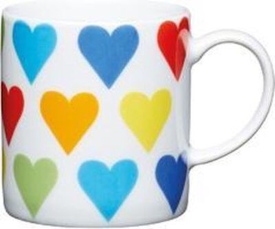 Set van 4 - Espresso Kopje - Hart - 80ml - KitchenCraft