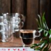 6 Dubbelwandige Espresso Glazen - 150 ml - Set 6 Stuks - Dubbelwandige Espresso Kopjes - Espressoglazen Dubbelwandig - Koffie Thee Glas