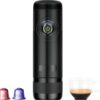 Draagbare espressomachine met accu - voor onderweg - auto - camping - boot, hiking - oplaadbare accu - 12 V
