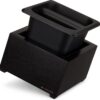 Navaris uitklopbak koffie voor espressomachine - 18 x 17 x 11 cm - Knockbox van acaciahout en RVS