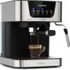 Arabica espressomachine 1050W 15 bar 1,5 L touchpaneel rvs
