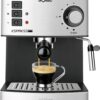 Solac CE4480 Vrijstaand Half automatisch Espressomachine 1.2l 2kopjes Roestvrijstaal koffiezetapparaat