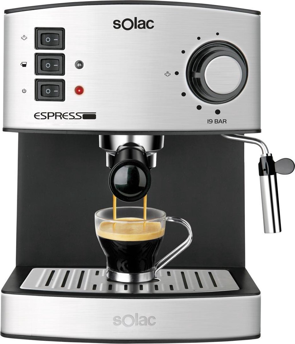 Solac CE4480 Vrijstaand Half automatisch Espressomachine 1.2l 2kopjes Roestvrijstaal koffiezetapparaat Solac CE4480 Vrijstaand Half automatisch Espressomachine 1.2l 2kopjes Roestvrijstaal koffiezetapparaat