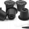 Herbruikbare Nespresso Koffie Cup - Navulbare Koffiecapsules Nespresso - Hervulbare Koffiecups Nespresso - 5 Stuks - GRATIS Schepje & Reinigingskwastje