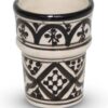Marokkaanse Espresso Kopje Zwart Nakhil Ø 6 x 8cm