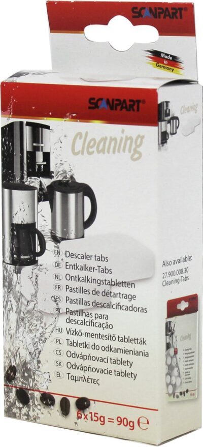 Scanpart ontkalkingstabletten voor koffiemachine - Geschikt voor Siemens Philips Miele DeLonghi Jura - 6 stuks