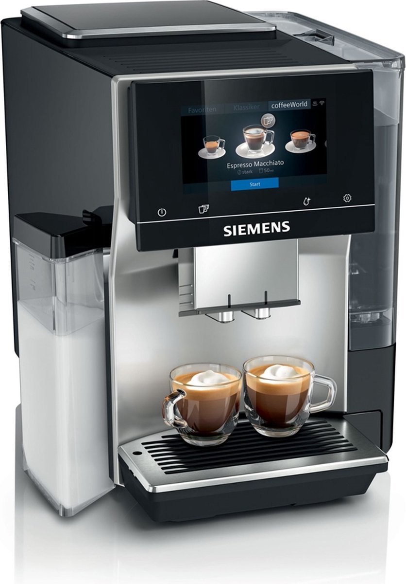 Siemens EQ.700 Integral TQ707R03 Roestvrijstaal , Espressomachine, 2,4 l, Koffiebonen, Ingebouwde molen, 1500 W Siemens EQ.700 Integral TQ707R03 Roestvrijstaal , Espressomachine, 2,4 l, Koffiebonen, Ingebouwde molen, 1500 W