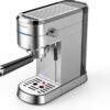 BlitzHome® Pistonmachine Espressomachine - 15 Bar 1250~1450W NTC - Nauwkeurige Temperatuurregeling | Veilige Bescherming | Volledig metalen Romp