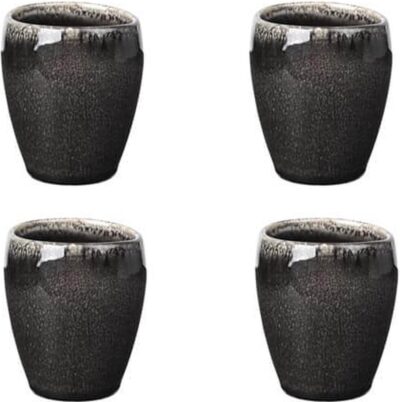 Broste Copenhagen Nordic Coal servies set van 4 espresso kopjes - espresso mug