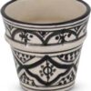 Marokkaanse Espresso Kopje Zwart Nakhil Ø 7,5 x 7cm