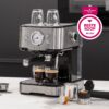 Princess 249412 Espressomachine - Met melkopschuimpijpjes voor cappucino en latte macchiato - 2 kopjes