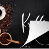 Inductie beschermer - Inductie Mat - Kookplaat beschermer - Inductie beschermer - Keuken - Koffie - Inductie fornuis - Koffie lover - Espresso kopjes - 91.2x52 cm - Afdekplaat inductie - Inductiebeschermer