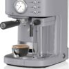Swan One Touch Espressomachine - Gemalen Koffie & Koffiepads - Grijs