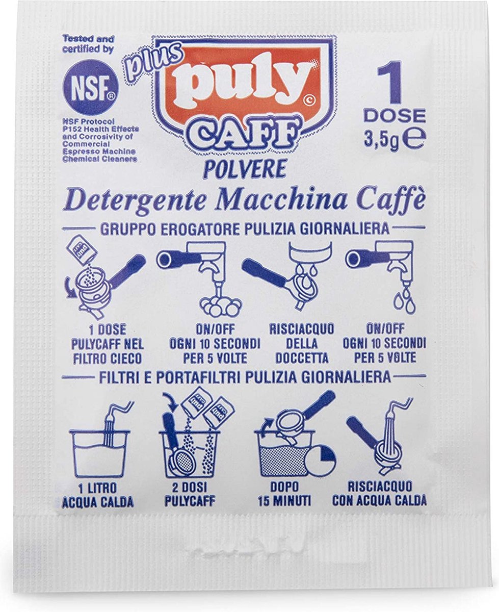 Lelit 9201 box (40x 3,5 gram) groepreiniger espressomachine Puly Caff Lelit 9201 box (40x 3,5 gram) groepreiniger espressomachine Puly Caff
