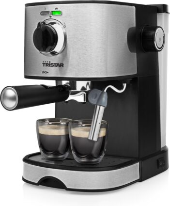 Tristar CM-2275 Espressomachine - Met stoompijpje - Piston voor 1 of 2 kopjes